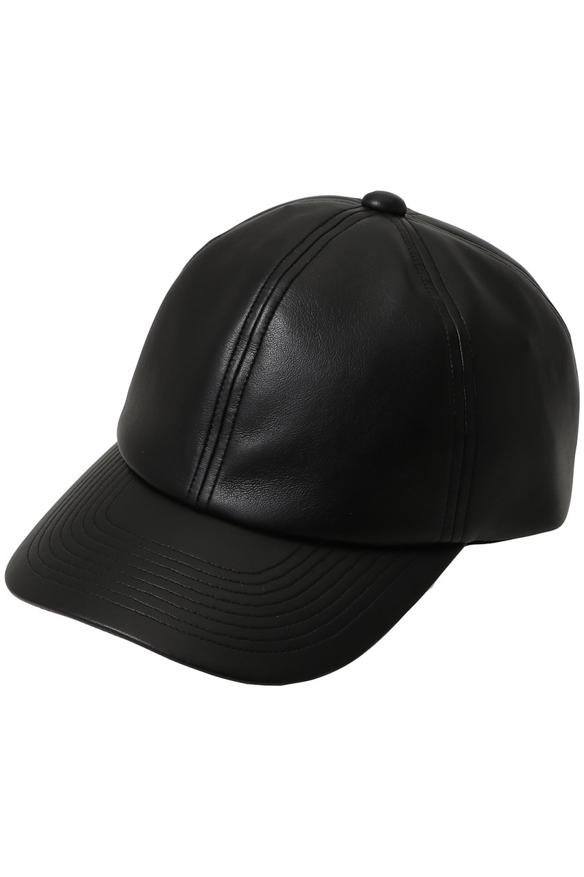 メゾンスペシャル/MAISON SPECIALの【UNISEX】アーティフィシャルレザー 6パネルCAP(D.BLK(ブラック)/11261661301)