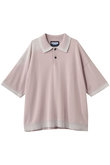 【UNISEX】ハイツイストピグメントブリーチ ニットポロ