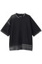 【UNISEX】ハイツイストピグメントブリーチ ニットTシャツ メゾンスペシャル/MAISON SPECIAL BLK(ブラック)