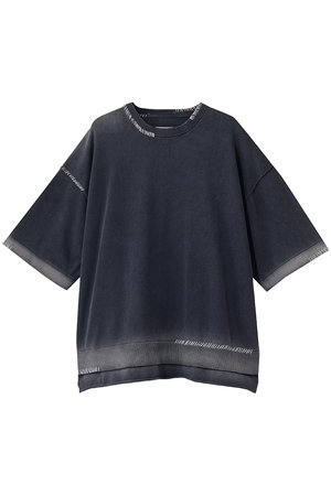 メゾンスペシャル/MAISON SPECIALの【UNISEX】ハイツイストピグメントブリーチ ニットTシャツ(110100/110102)