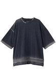 【UNISEX】ハイツイストピグメントブリーチ ニットTシャツ