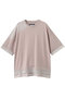 【UNISEX】ハイツイストピグメントブリーチ ニットTシャツ メゾンスペシャル/MAISON SPECIAL PNK(ピンク)