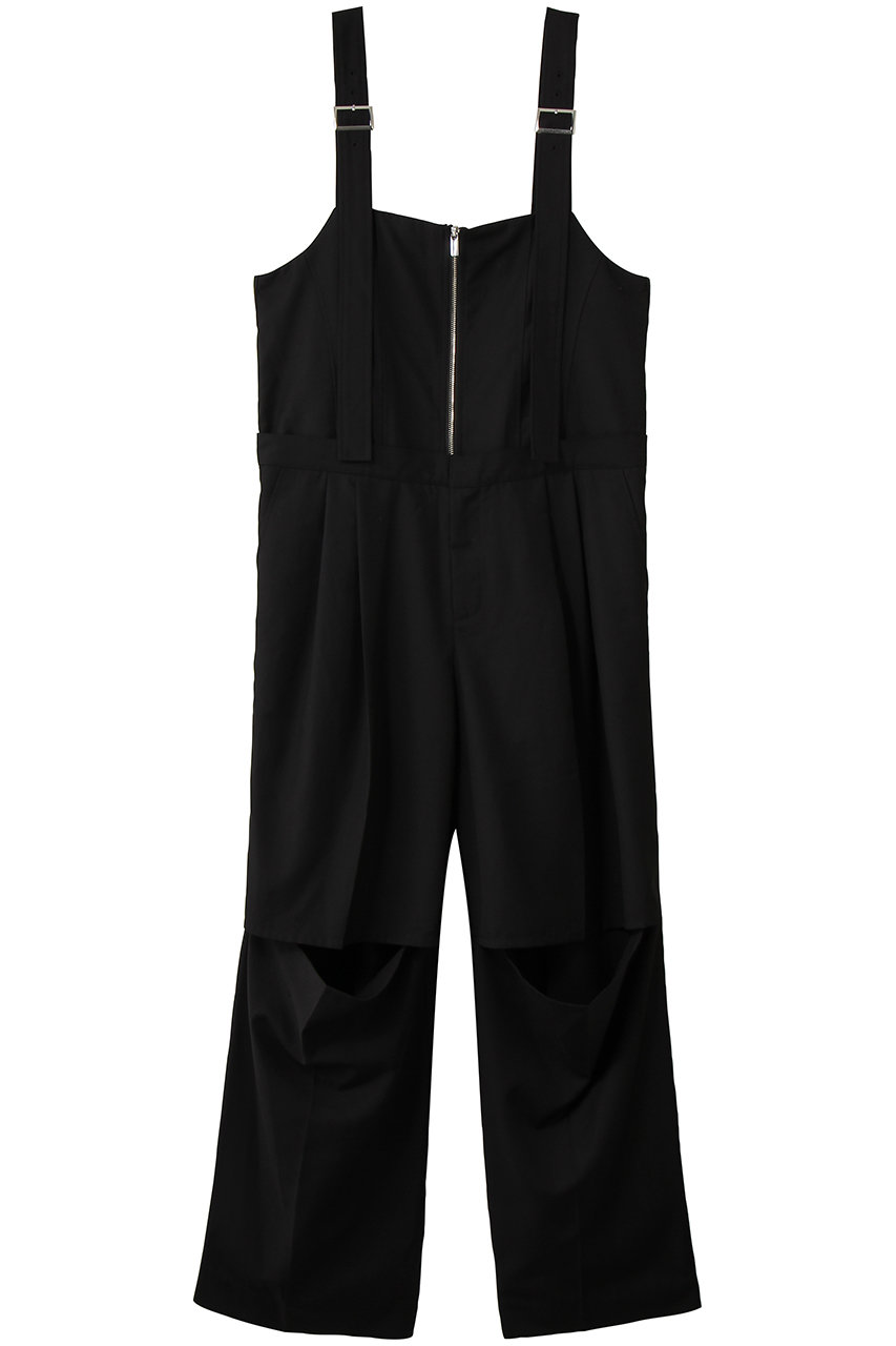 メゾンスペシャル/MAISON SPECIALのLong-strap jumpsuits/ロングストラップジャンプスーツ(BLK(ブラック)/21261266001)