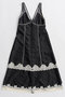 【予約販売】Sleeveless Lingerie-Style Dress/ノースリーブランジェリーワンピース メゾンスペシャル/MAISON SPECIAL BLK(ブラック)