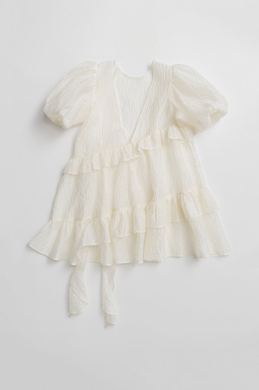 メゾンスペシャル/MAISON SPECIALの【予約販売】Multi-fabric Sheer Tunic/マルチファブリックシアーチュニック(WHT(ホワイト)/21261315310)