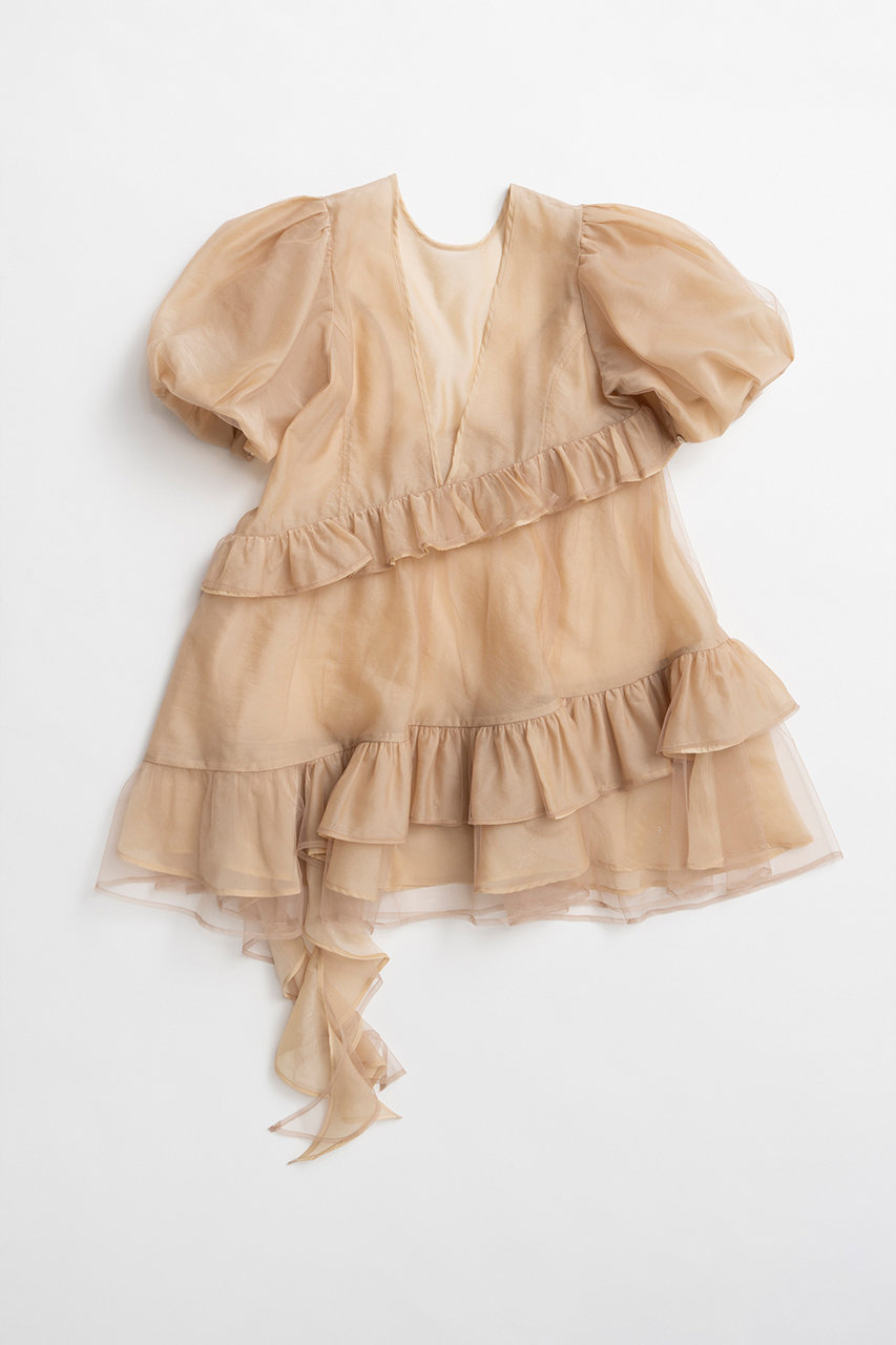 メゾンスペシャル/MAISON SPECIALの【予約販売】Multi-fabric Sheer Tunic/マルチファブリックシアーチュニック(BGE(ベージュ)/21261315310)