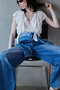 【予約販売】Ruffle Check Shirts/ラッフルチェックシャツ メゾンスペシャル/MAISON SPECIAL