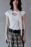 Cut-Out Bow Tie Bolero Layered Top/カットアウトボウタイボレロレイヤードトップ