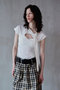 【予約販売】Cut-Out Bow Tie Bolero Layered Top/カットアウトボウタイボレロレイヤードトップ メゾンスペシャル/MAISON SPECIAL