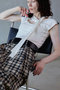 【予約販売】Cut-Out Bow Tie Bolero Layered Top/カットアウトボウタイボレロレイヤードトップ メゾンスペシャル/MAISON SPECIAL