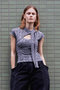【予約販売】Cut-Out Bow Tie Bolero Layered Top/カットアウトボウタイボレロレイヤードトップ メゾンスペシャル/MAISON SPECIAL