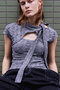 【予約販売】Cut-Out Bow Tie Bolero Layered Top/カットアウトボウタイボレロレイヤードトップ メゾンスペシャル/MAISON SPECIAL
