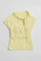【予約販売】Cut-Out Bow Tie Bolero Layered Top/カットアウトボウタイボレロレイヤードトップ メゾンスペシャル/MAISON SPECIAL LIME(ライム)
