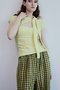 【予約販売】Cut-Out Bow Tie Bolero Layered Top/カットアウトボウタイボレロレイヤードトップ メゾンスペシャル/MAISON SPECIAL