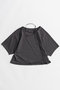 【予約販売】Cashmere Neck Short T-Shirt/カシュクールネックショートTシャツ メゾンスペシャル/MAISON SPECIAL C.GRY(チャコールグレー)