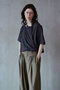【予約販売】Cashmere Neck Short T-Shirt/カシュクールネックショートTシャツ メゾンスペシャル/MAISON SPECIAL