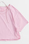 【予約販売】Cashmere Neck Short T-Shirt/カシュクールネックショートTシャツ メゾンスペシャル/MAISON SPECIAL