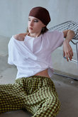 Cashmere Neck Short T-Shirt/カシュクールネックショートTシャツ