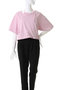 Cashmere Neck Short T-Shirt/カシュクールネックショートTシャツ メゾンスペシャル/MAISON SPECIAL
