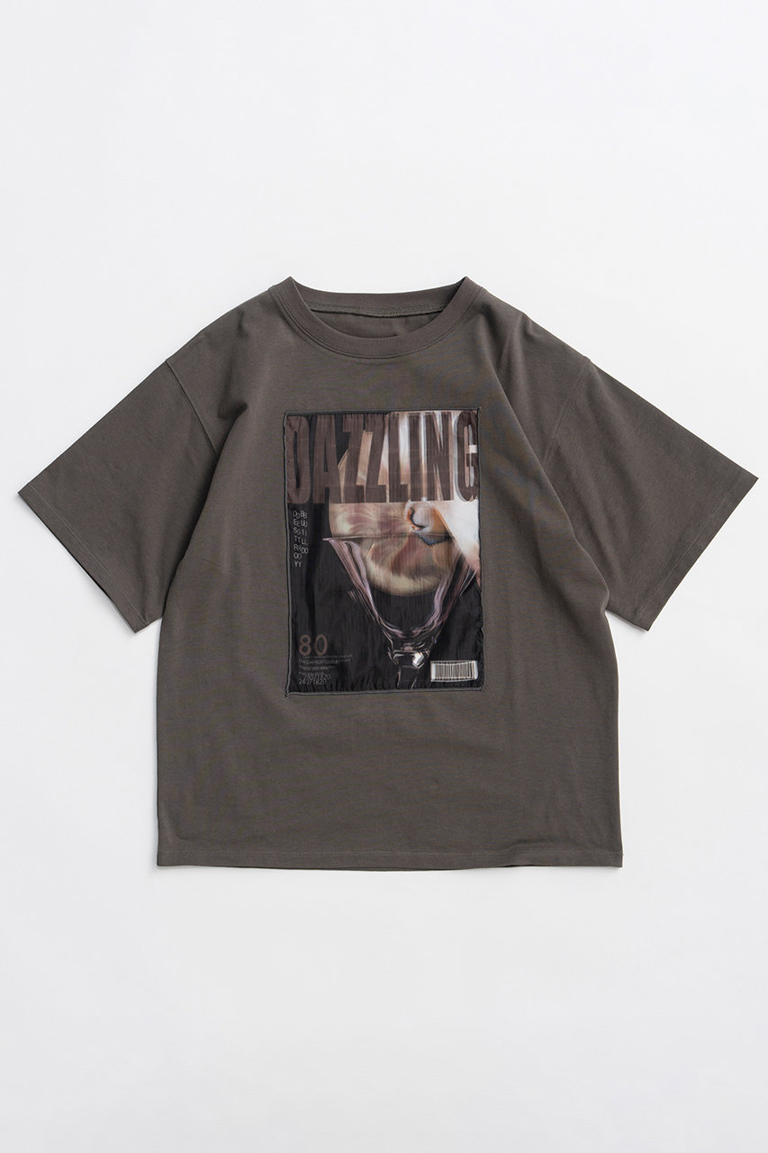 メゾンスペシャル/MAISON SPECIALの【予約販売】3D Dazzling Print T-Shirt/3D DAZZILINGプリントTEE(C.GRY(チャコールグレー)/21261416002)