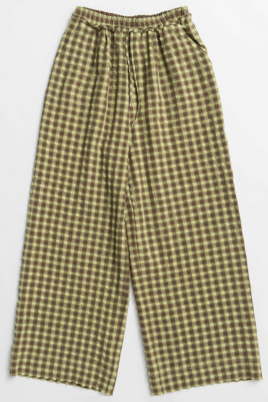 メゾンスペシャル/MAISON SPECIALの【予約販売】Checkered Wide Pants/チェックワイドパンツ(GRN(グリーン)/21261466310)