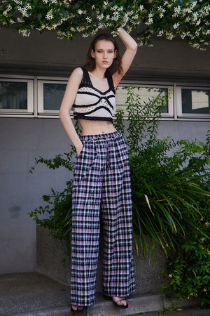 メゾンスペシャル/MAISON SPECIALの【予約販売】Checkered Wide Pants/チェックワイドパンツ(110600/110601)