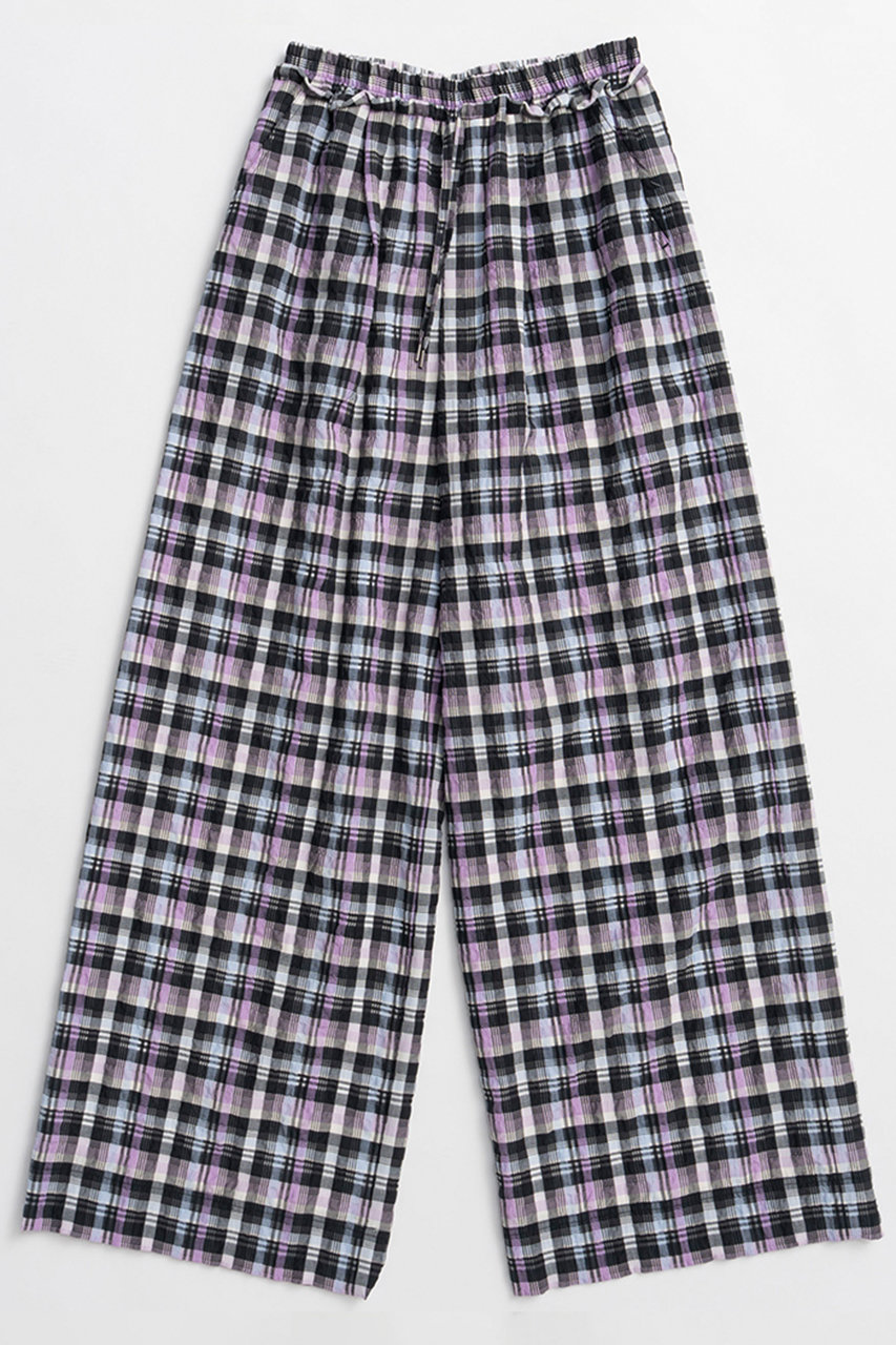メゾンスペシャル/MAISON SPECIALの【予約販売】Checkered Wide Pants/チェックワイドパンツ(PPL(パープル)/21261466310)