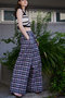 【予約販売】Checkered Wide Pants/チェックワイドパンツ メゾンスペシャル/MAISON SPECIAL