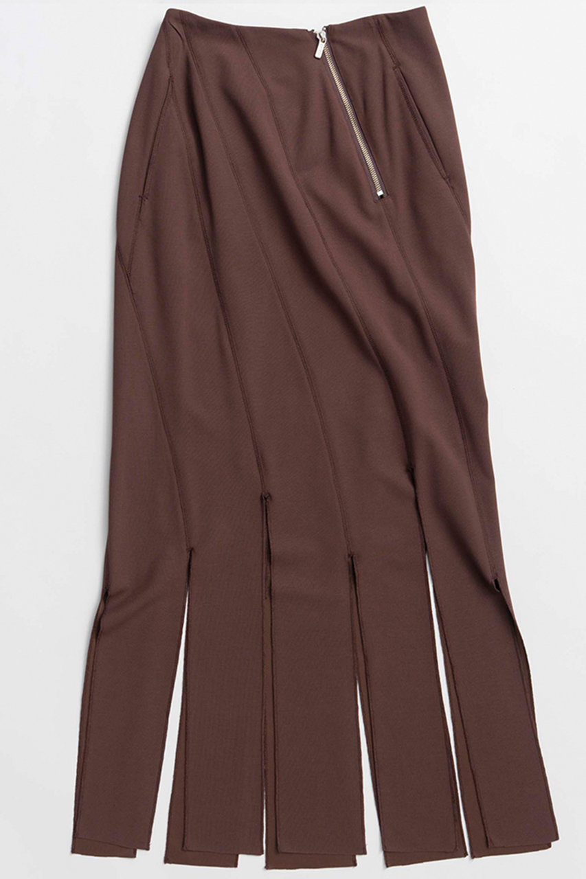 メゾンスペシャル/MAISON SPECIALのBick Fringe Skirt/ビックフリンジスカート(BRN(ブラウン)/21261515203)