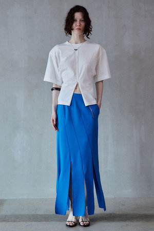 メゾンスペシャル/MAISON SPECIALのBick Fringe Skirt/ビックフリンジスカート(110700/110703)