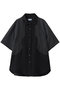 【UNISEX】シアー ジグザグ切替S/Sシャツ メゾンスペシャル/MAISON SPECIAL BLK(ブラック)