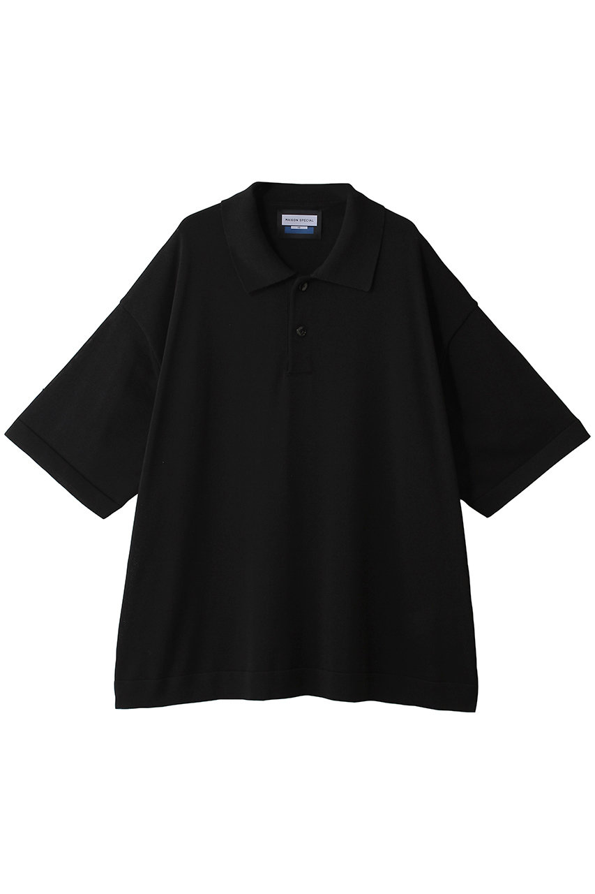 メゾンスペシャル/MAISON SPECIALの【UNISEX】OUTLAST ニットポロ(BLK(ブラック)/11261361312)