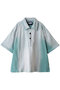 【UNISEX】Sunburn加工 Prime-Over S/Sポロシャツ メゾンスペシャル/MAISON SPECIAL L.BLU(ライトブルー)