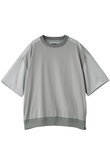 【UNISEX】サテン切替サイドZIP Tシャツ