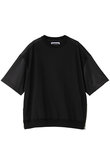 【UNISEX】サテン切替サイドZIP Tシャツ