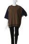 【UNISEX】サテン切替サイドZIP Tシャツ メゾンスペシャル/MAISON SPECIAL
