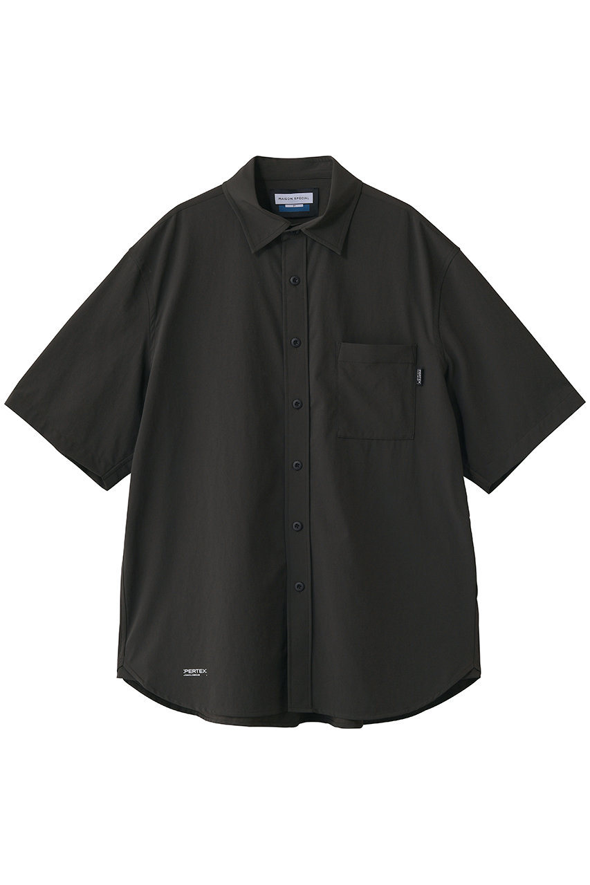 メゾンスペシャル/MAISON SPECIALの【UNISEX】PERTEX レギュラーカラーS/Sシャツ(C.GRY(チャコールグレー)/11261311616)