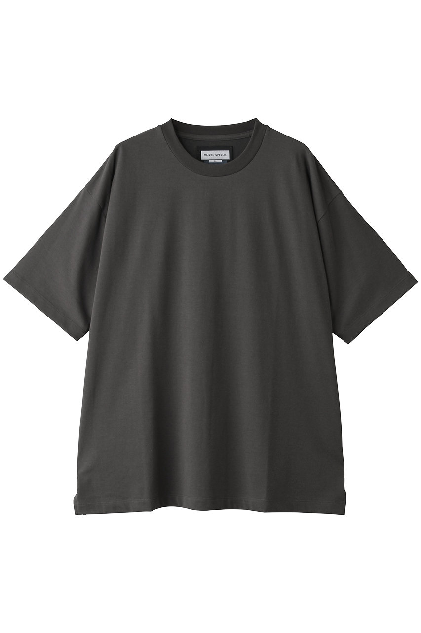 メゾンスペシャル/MAISON SPECIALの【UNISEX】ECILプレーティング天竺カットソー(C.GRY(チャコールグレー)/11251411341)
