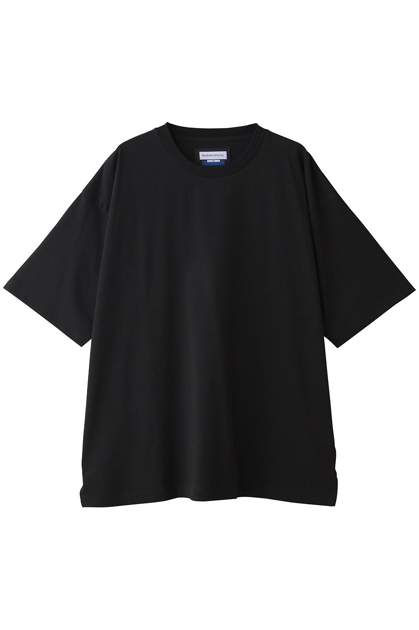 メゾンスペシャル/MAISON SPECIALの【UNISEX】ECILプレーティング天竺カットソー(BLK(ブラック)/11251411341)