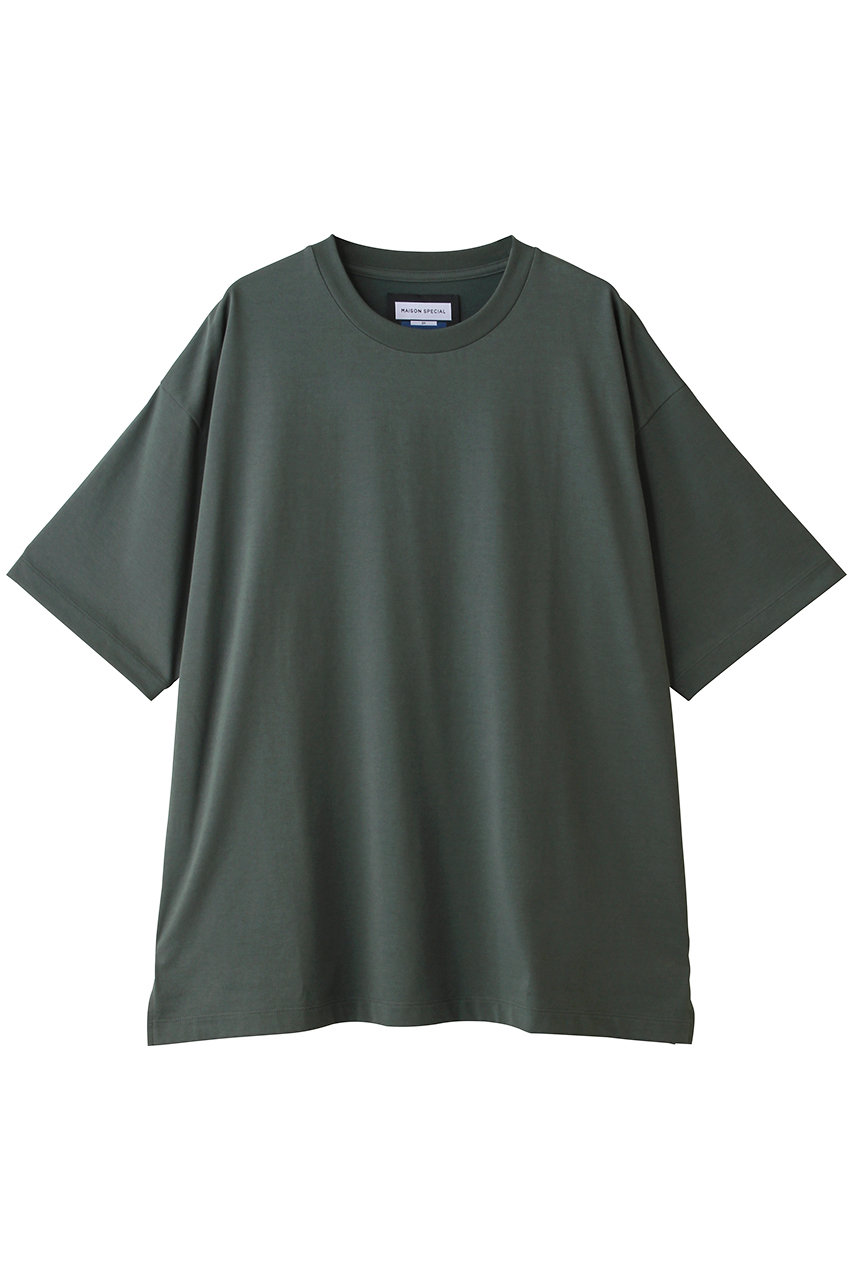 メゾンスペシャル/MAISON SPECIALの【UNISEX】ECILプレーティング天竺カットソー(GRN(グリーン)/11251411341)