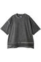 【UNISEX】オーバーダイエンブロイダリークルーネックTEE メゾンスペシャル/MAISON SPECIAL BLK(ブラック)