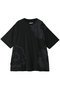 【UNISEX】フラワーパッチクルーネックTEE メゾンスペシャル/MAISON SPECIAL BLK(ブラック)