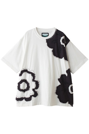メゾンスペシャル/MAISON SPECIALの【UNISEX】フラワーパッチクルーネックTEE(110100/110102)