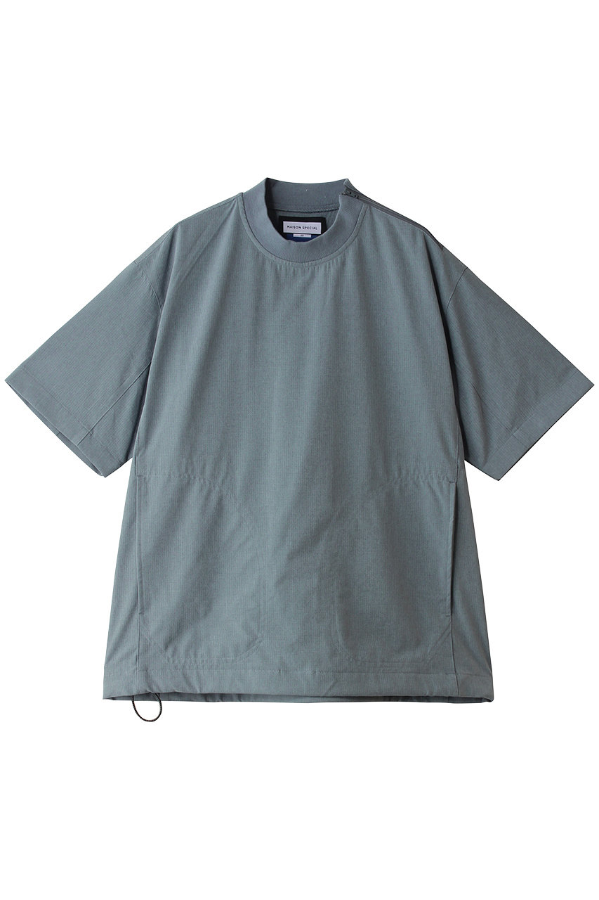 メゾンスペシャル/MAISON SPECIALの【UNISEX】DOTMESH 布帛TEE S/S(L.GRY(ライトグレー)/11261311636)