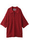 【UNISEX】シアーレースメッシュ ニットポロシャツ メゾンスペシャル/MAISON SPECIAL RED(レッド)