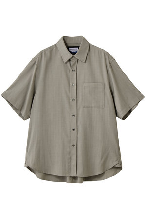 メゾンスペシャル/MAISON SPECIALの【UNISEX】Airyストライプギャバジン Prime-Over S/S シャツ(110400/110402)
