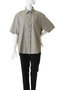 【UNISEX】Airyストライプギャバジン Prime-Over S/S シャツ メゾンスペシャル/MAISON SPECIAL