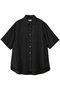 【UNISEX】Airyストライプギャバジン Prime-Over S/S シャツ メゾンスペシャル/MAISON SPECIAL BLK(ブラック)