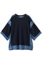 【UNISEX】異素材ドッキング DRYワッフル S/S TEE メゾンスペシャル/MAISON SPECIAL BLU(ブルー)