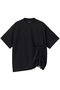 【UNISEX】ラッセルメッシュ アシンメトリーシャーリングTEE S/S メゾンスペシャル/MAISON SPECIAL BLK(ブラック)